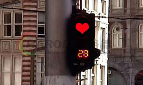 創(chuàng)意交通信號(hào)燈,愛(ài)心之燈