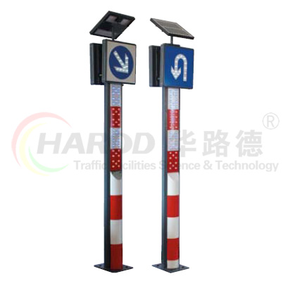 太陽能雙面警示柱1